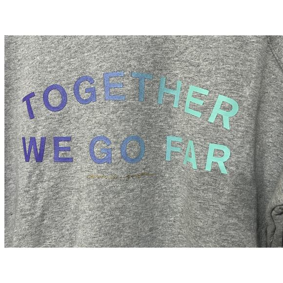 Spiritual Gangster X Peloton Womens Medium Hoodie Gray Together We Go Far NWT - Picture 6 of 15